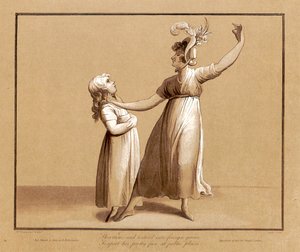 Portrett av Sarah Siddons som erklærte et dikt av Samuel Rogers 27. april 1795